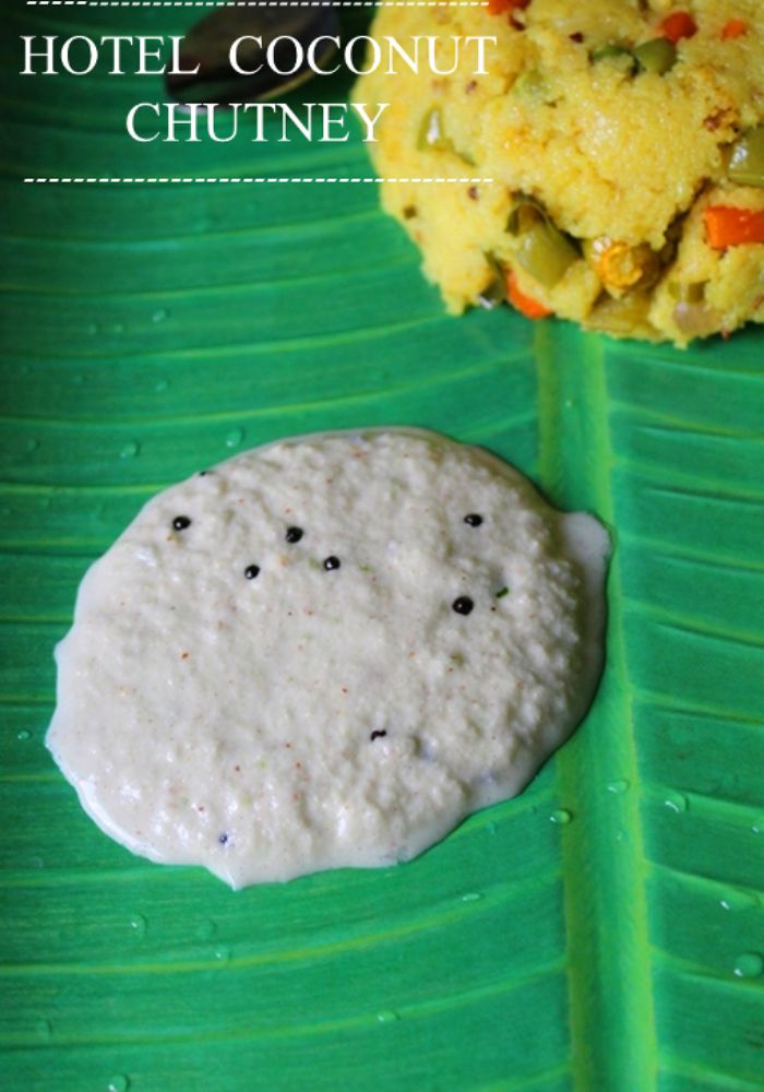 coconut chutney served with rava kichadi