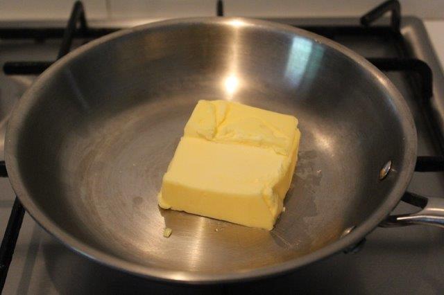 butter in a pan