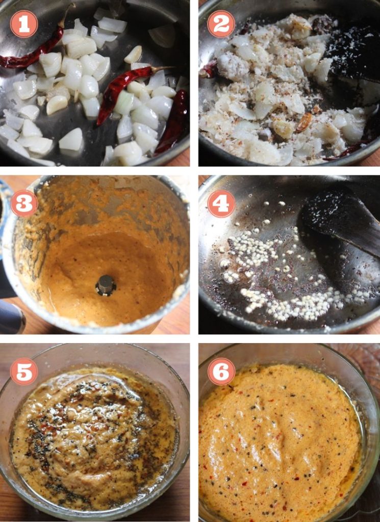 how to make onion coconut chutney