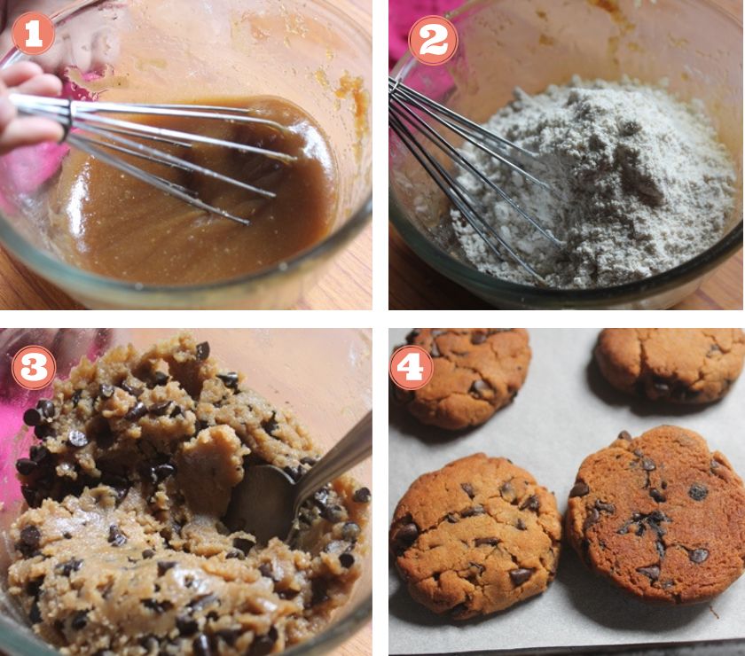 how to make whole wheat chocolate chip cookies