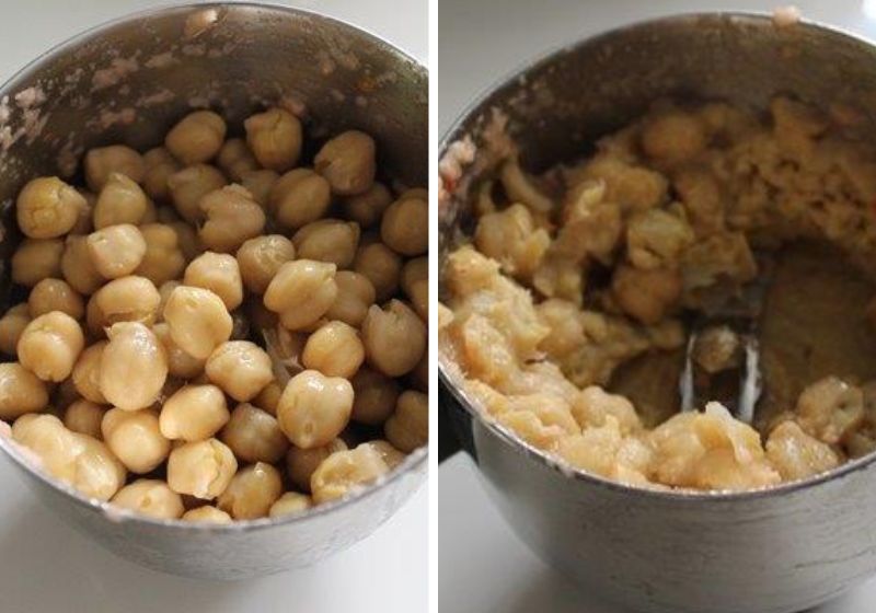 grind chickpeas