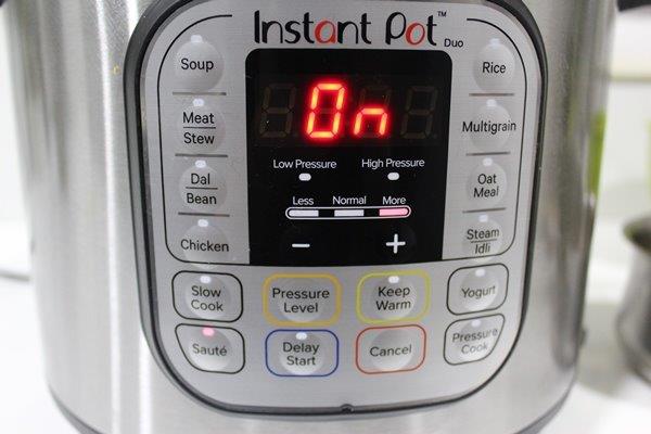 set instant pot to saute mode