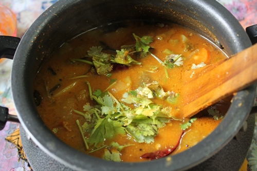 add coriander leaves