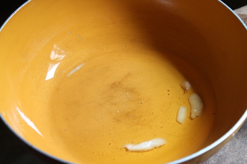 melt ghee in a pot