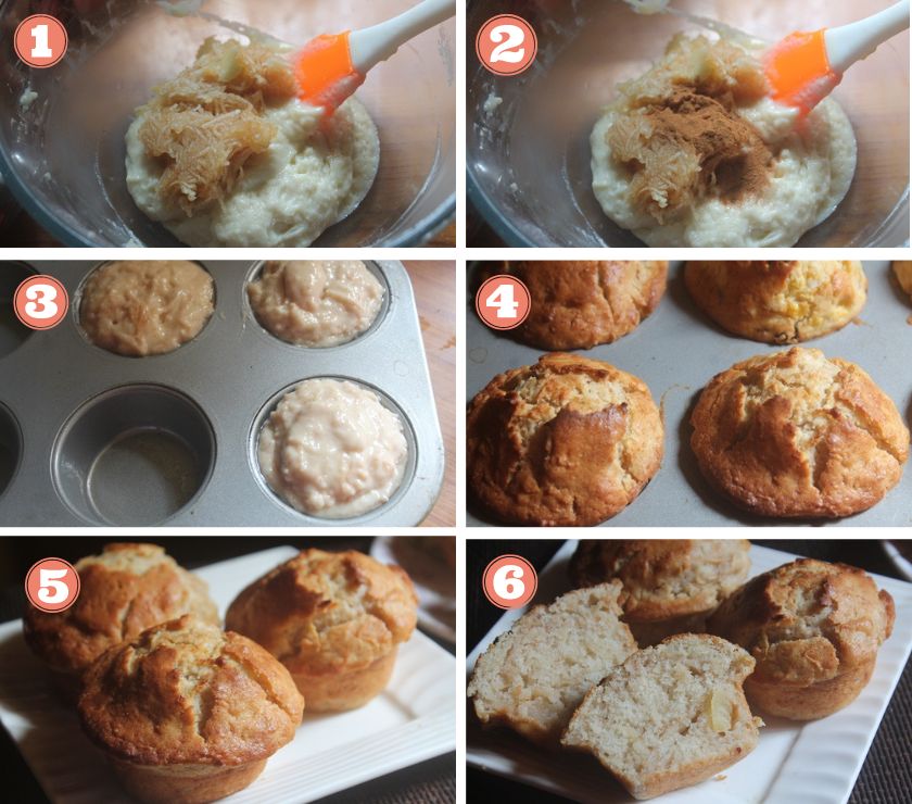 how to make apple cinnamon muffins
