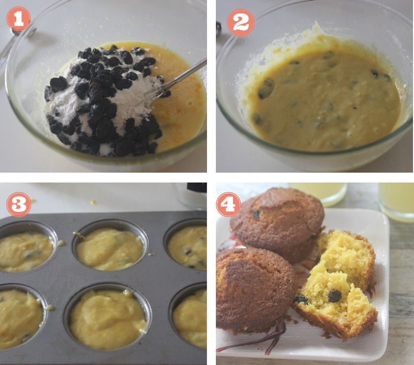 how to make orange raisin muffins