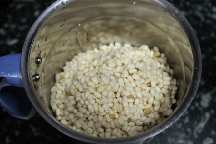 urad dal taken in a blender