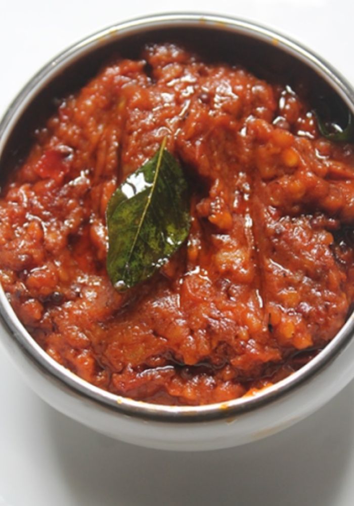 tomato chutney top angle