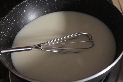 cook the custard until thickens