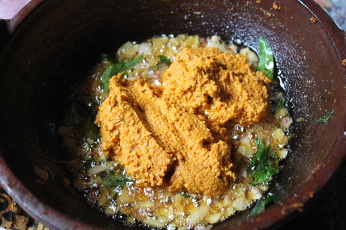 add in coconut onion masala paste