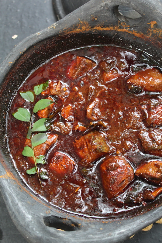 close look of kerala meen curry