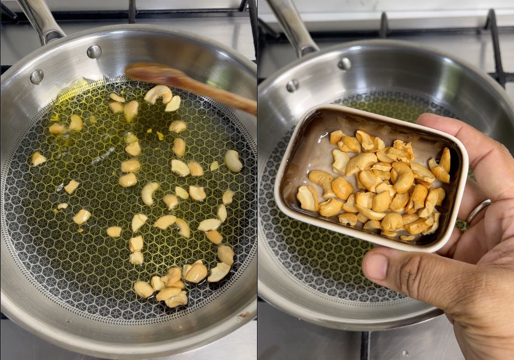 remove fried cashews