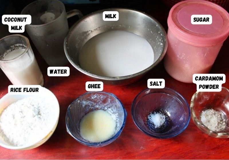 ingredients for making paal kozhukattai