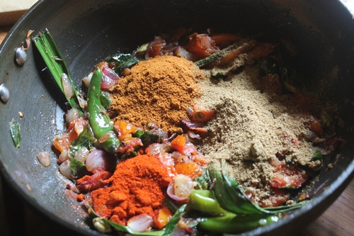 add spice powders