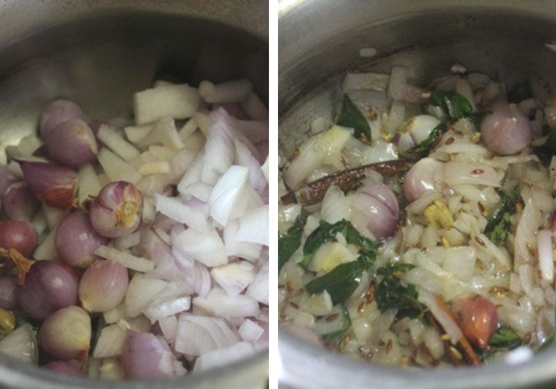 saute onions and shallots