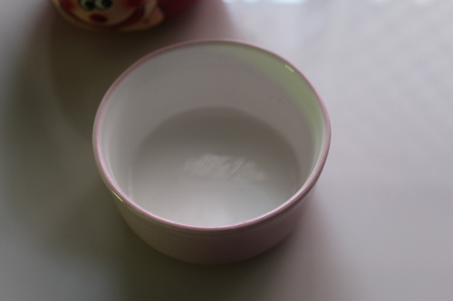 grease ramekin for baking brownies