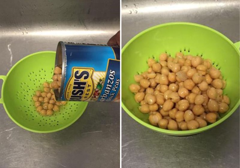 canned chickpeas drained and rinsed