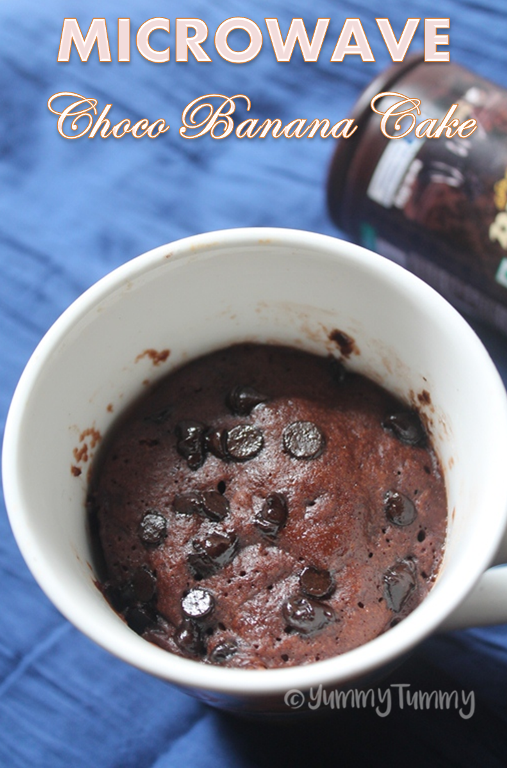 chocolate banana mug cake