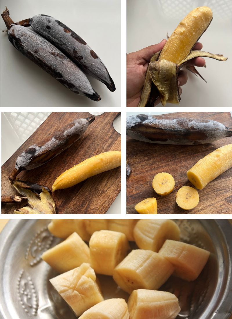 freezing whole bananas for smoothie