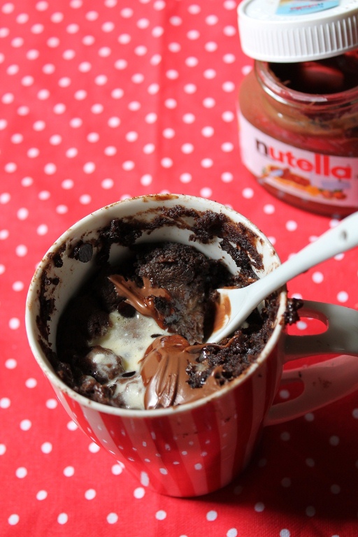 nutella mug cake