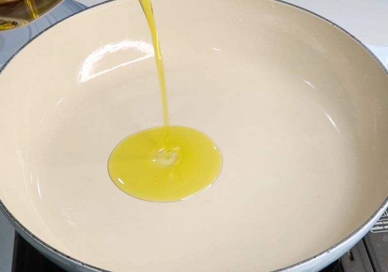 heat olive oil in a pan
