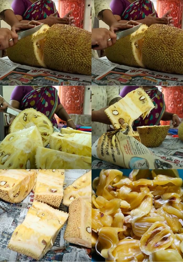how to cut jackfruit
