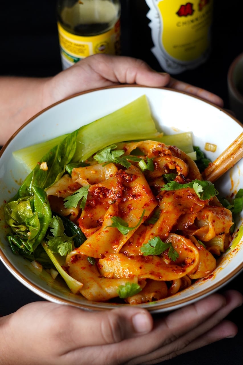 Biang Biang Noodles Recipe (Belt Noodles, Step by Step Guide) Biang Biang Noodles Recipe (Belt Noodles, Step by Step Guide)